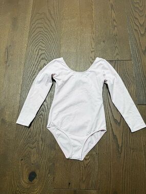 Girls' Long Sleeve Dance Leotard - Pale Pink